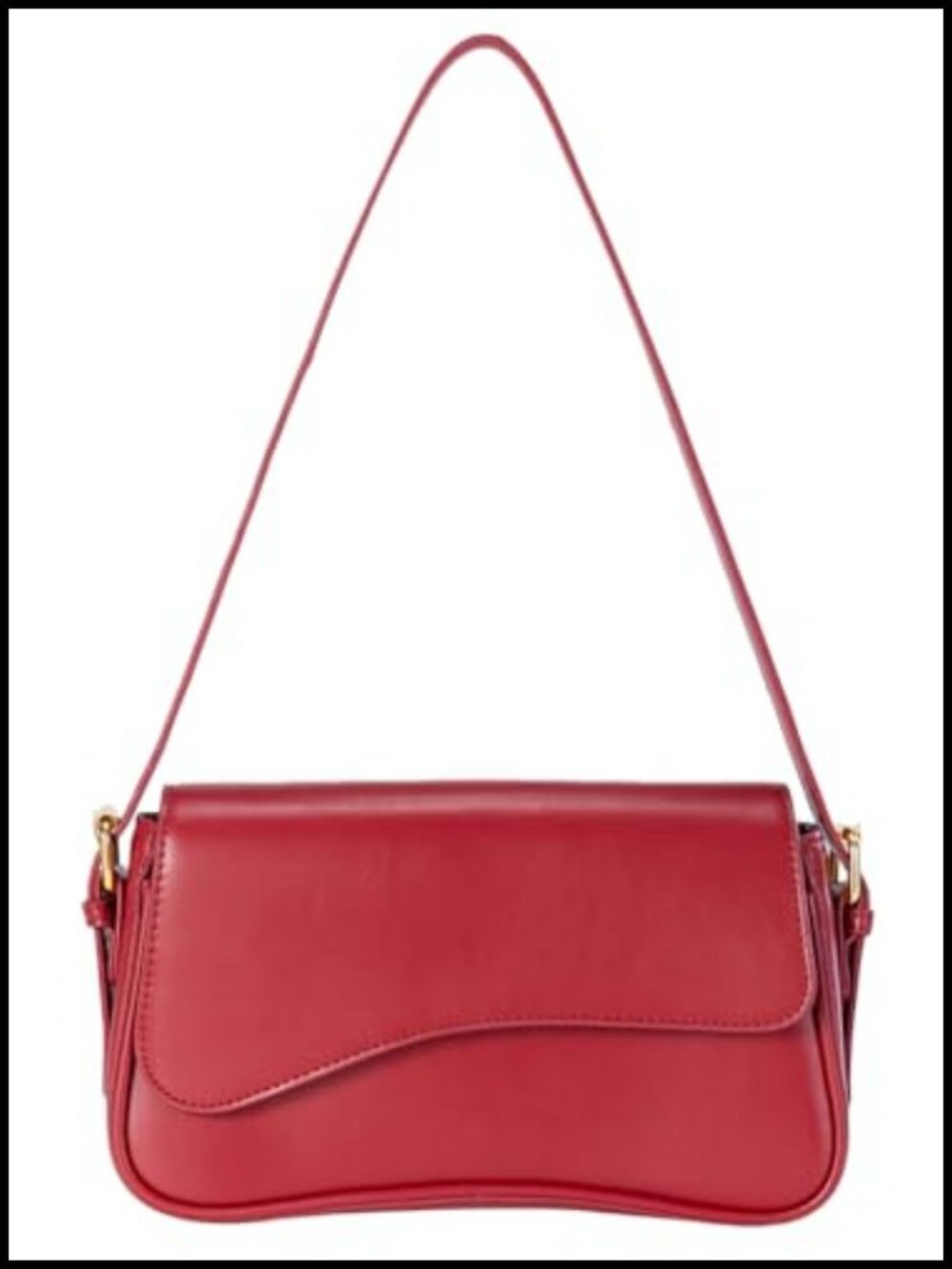 Hobo Shoulder Bag Retro Vegan Faux Leather Underarm Tote Purse